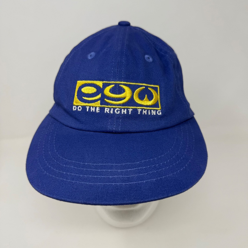 Eat Your Water EYW Do The Right Thing Blue Cotton Dad Hat Baseball Cap OSFM
